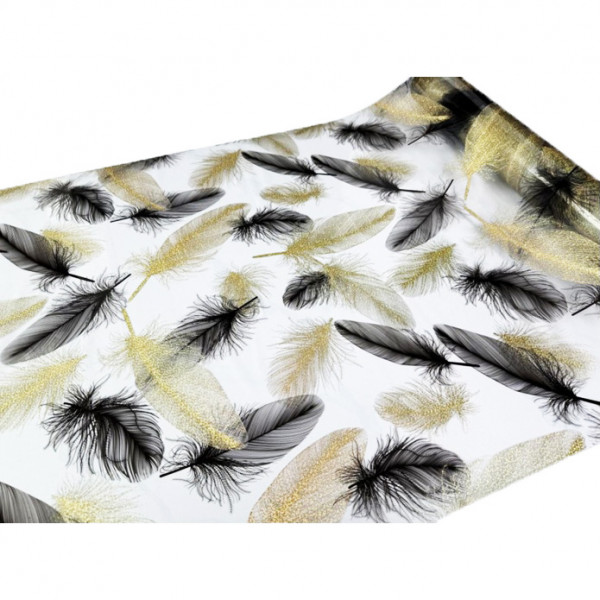 Tischdecke PVC "3D", 120cm/10m, Federn, (5048)