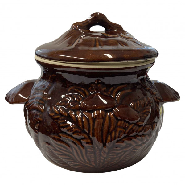 Keramiktopf, "Pilze", Glanz, 3 L