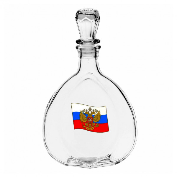 "Декостек" графин Слеза, 500 мл, "Россия флаг"