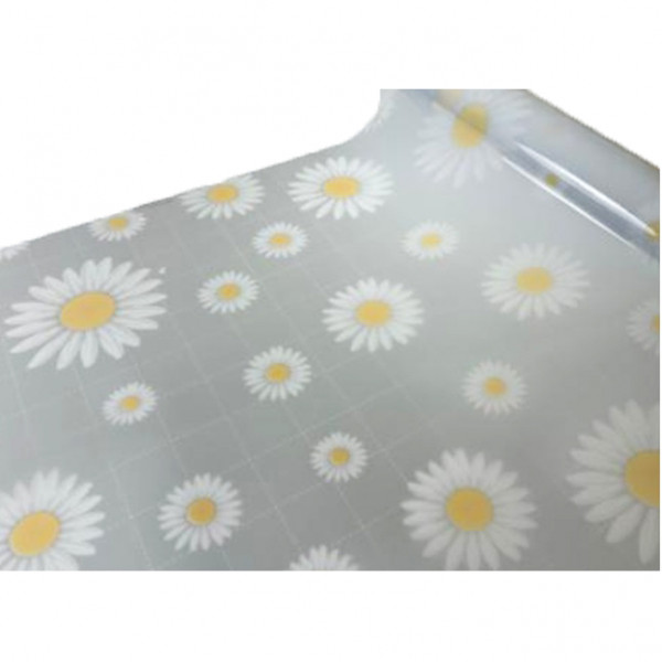 Tischdecke PVC "3D", Kamillen, 90cm/10m (6077)