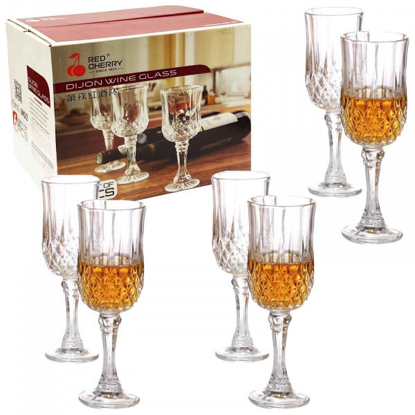 Set aus 6 Gläsern, "Weingläser" "Dijon", 190 ml (G13)