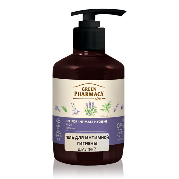 "Green Pharmacy" Gel für Intimhygiene "Salbei", 370 ml