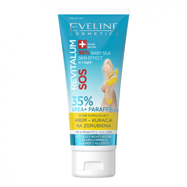 Eveline - "Revitalum" SOS Intensiv feuchtigkeits Creme-Kompresse 35 % Urea + Paraffin, 75 ml