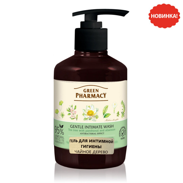 "Green Pharmacy" Gel für Intimhygiene "Teebaum", 370 ml