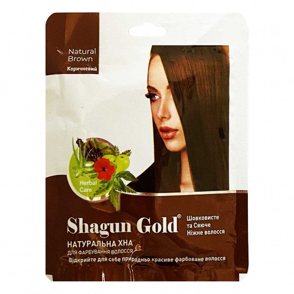 Haarfarbe Henna "Shagun Gold", braun, natürliches, 25 g