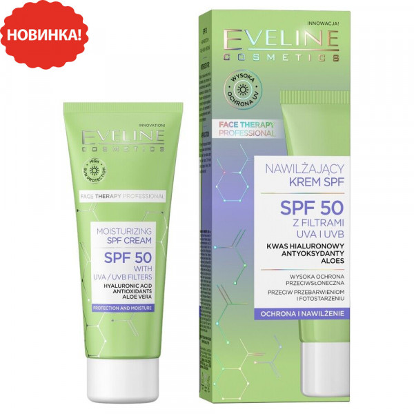 Eveline SPF 50 Creme Feuchtigkeitsspendend, 30 ml