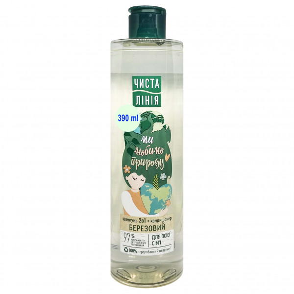 Saubere Linie - Shampoo-Conditioner 2in1 "Für die ganze Familie", Birken, 390 ml