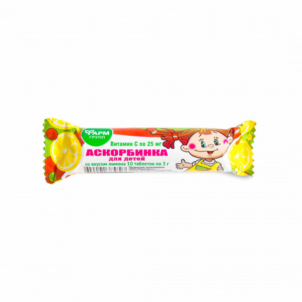 Vitamin C (Ascorbinsäure) Bonbons, "Zitrone", 10 Tab.