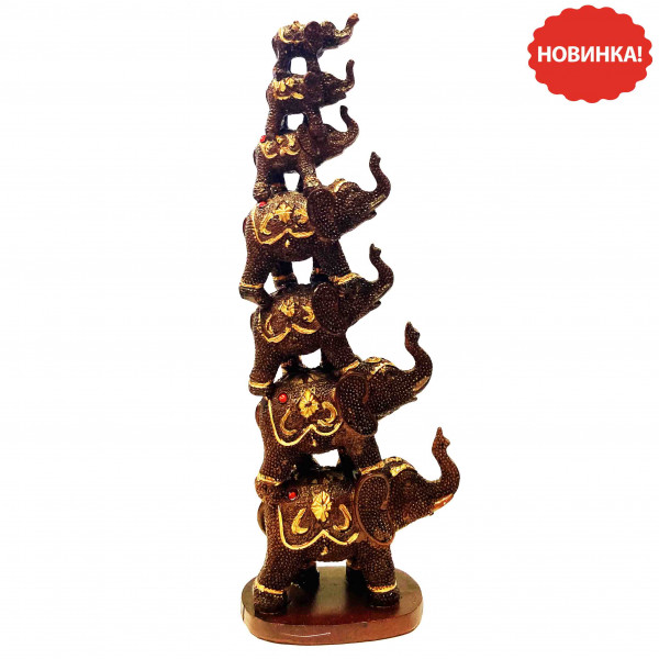 Keramikfiguren "7 Elefanten Pyramide", 28х10 cm