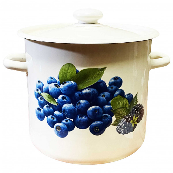 Topf, emailliert "Blaubeeren", 7,0 L