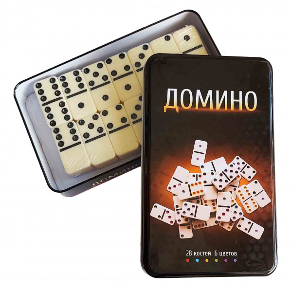 Brettspiel "Domino - in Metalbox, Klassisch