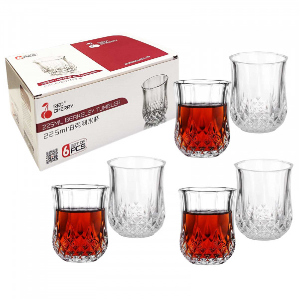 Set aus 6 Gläsern, "Whiskygläser" 225 ml (ХM066A)