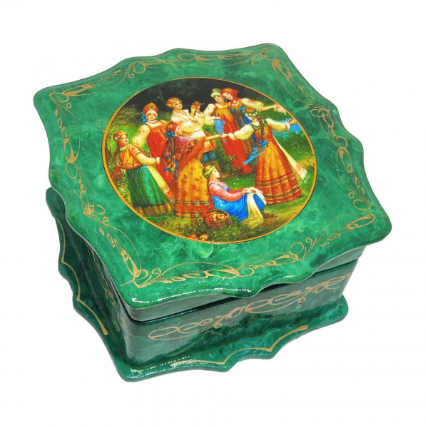 Souvenir Schatulle "Babochki I", Russische Märchen, 12x12x5 cm