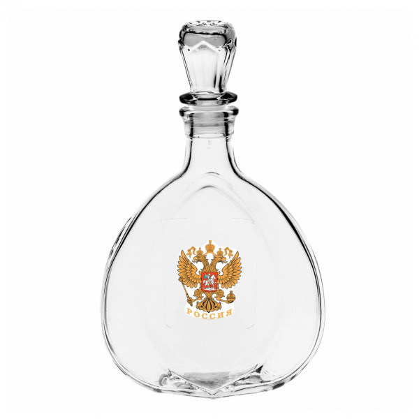 "Декостек" графин "Слеза", 500 мл, "Россия герб"