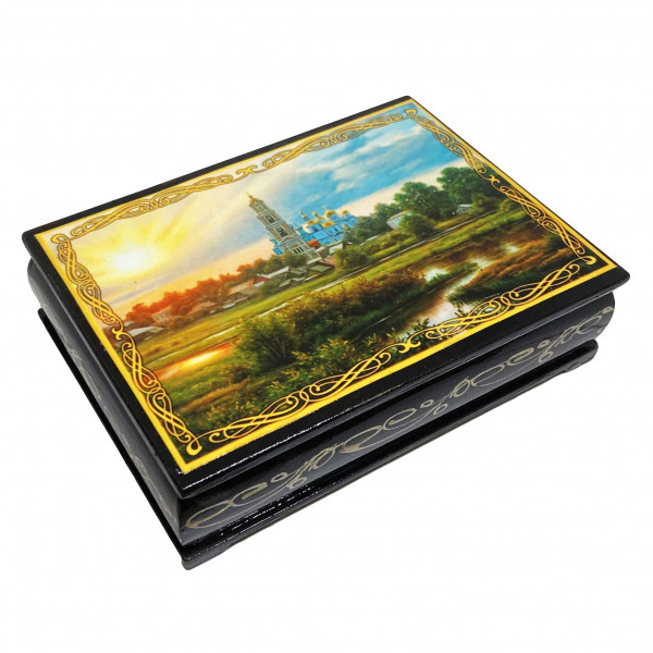 Souvenir Schatulle "Russische Landschaft", 14х10х4 cm