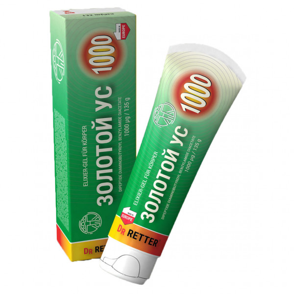 Dr. Retter - "Serie 1000" Elixier-Gel für Körper "Zolotoj us", 135ml