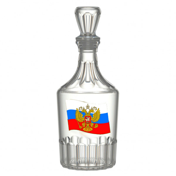 "Декостек" графин Цезарь, 500 мл, "Россия флаг"