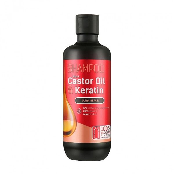 Bio Naturell - Shampoo, "Castor Oil & Keratin", 355 ml