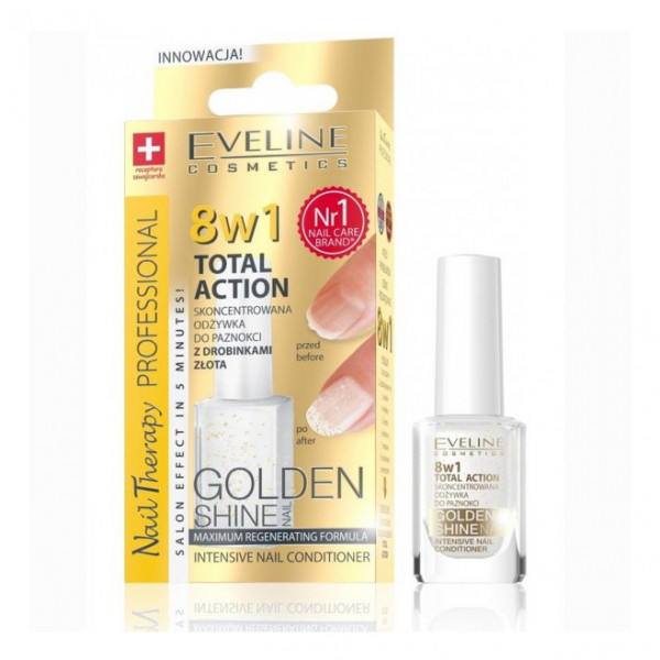 Eveline - Nagelpflege professionelle "Golden Shine", 8 in 1