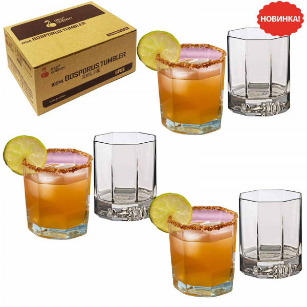 Set aus 6 Gläsern, Whiskeygläser "Bosporus Tumbler" 195 ml (8607)