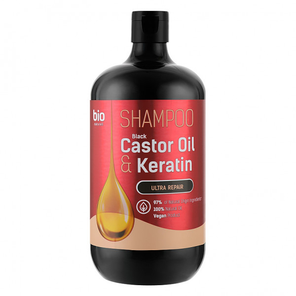 Bio Naturell - Shampoo, "Castor Oil & Keratin", 946 ml