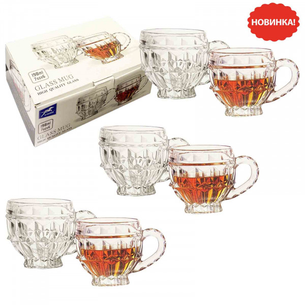 Set aus 6 Glastassen, G-Hors, 198 ml (BMZB45A)