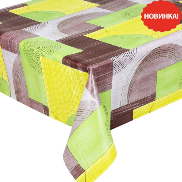 Tischdecke "Klassik", SJ484A, grün-gelb-braun, 20x1,4 m