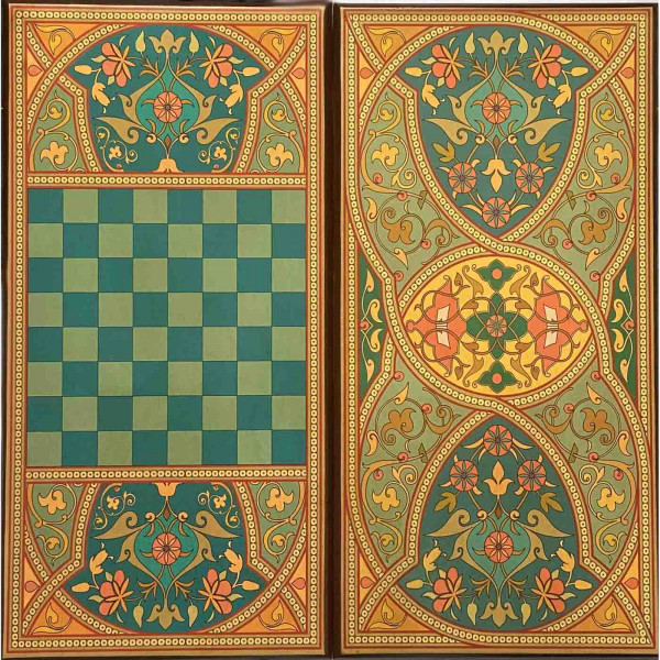 Backgammon "Orientalisch", aus Holz, 600x600 mm