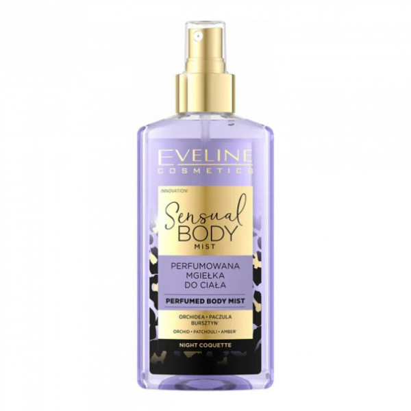 Parfümiertes sinnlich Körperspray "Night Coquette", Orchidee, Patchouli, Amber, 150 ml