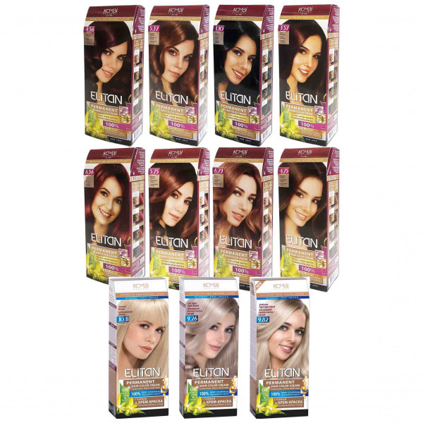 "Kombi Factory" краска для волос "Elitan", набор из 11 цветов