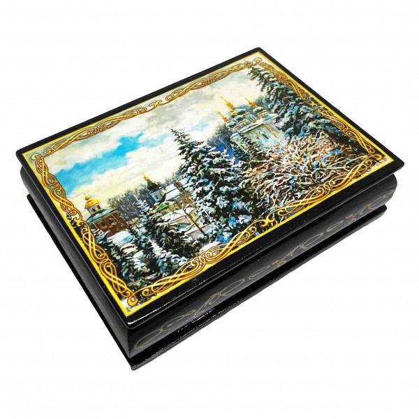 Souvenir Schatulle "Russische Landschaft", 14х10х4 cm