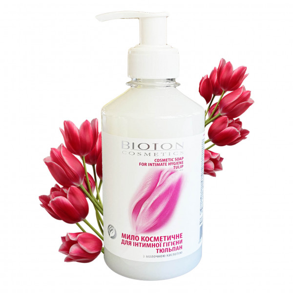 "Bioton", Kosmetische Seife für die Intimhygiene, "Tulpen", 300 ml
