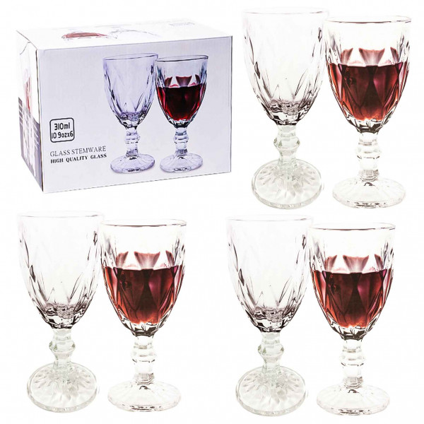 Set aus 6 Gläsern, "Weingläser" 310 ml (BMR-00817DL)