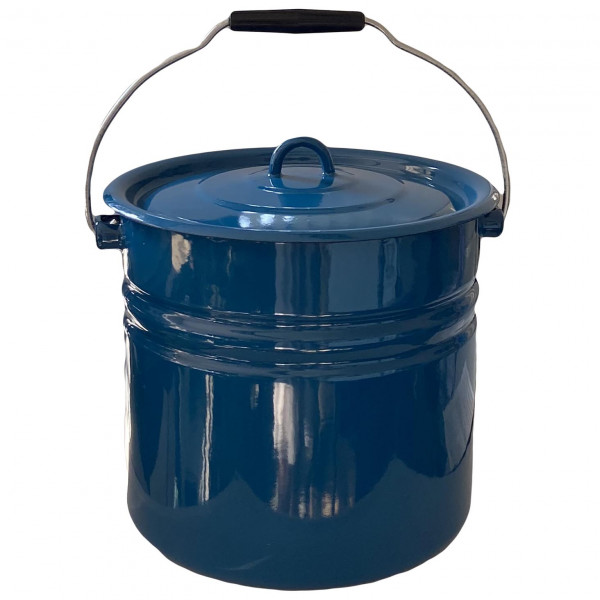 Eimer mit Deckel (Zylinder), 12,0 L, "Aquamarin"
