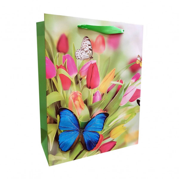 Geschenktasche "Schmetterlinge", S, 18x23 cm