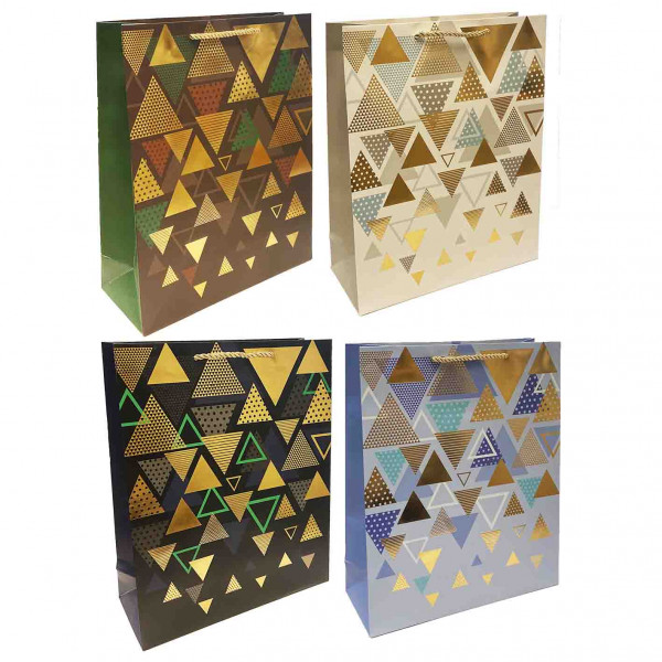 Geschenktasche-Set "Rhombus" M, 22x31 cm