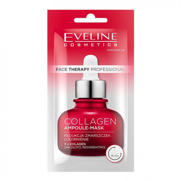 Eveline - "Ampullen-Maske Collagen", gegen Falten, 8 ml