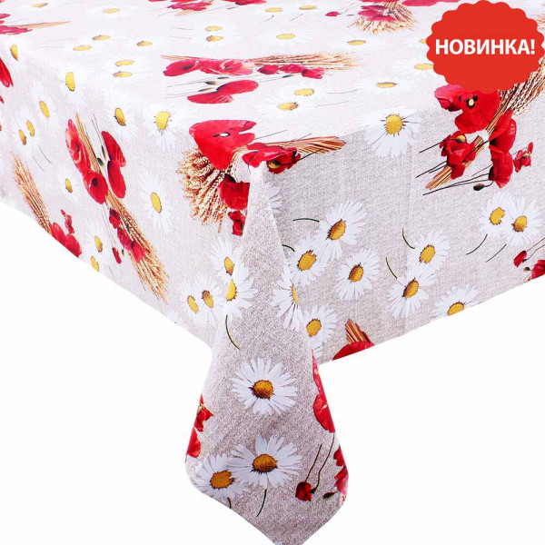 Tischdecke "Klassik", SJ555A, Mohnblumen, 20x1,4 m
