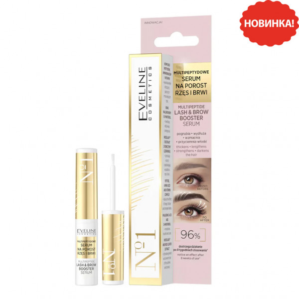 Eveline - Multi-Peptide Wimpern- und Augenbrauen Booster-Serum. 4 ml