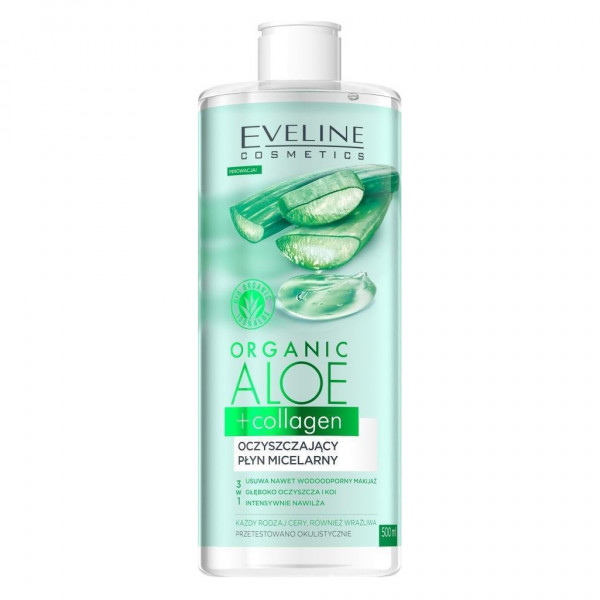 Eveline - "Organik Aloe + Kollagen", Mizellenwasser, 500 ml