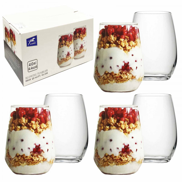 Set aus 6 Gläsern, "Dessertgläser" 410 ml (BMHS7018-1)