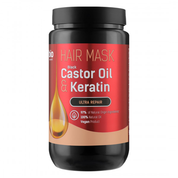 Bio Naturell - Haarmaske, "Castor Oil & Keratin", 946 ml