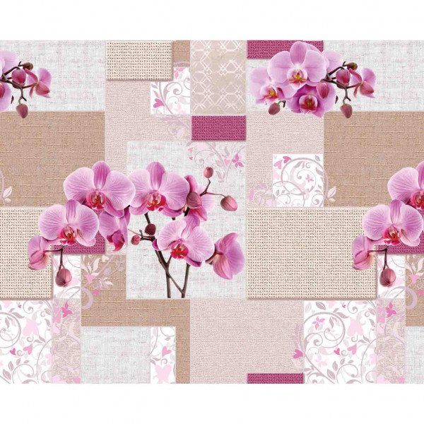 Tischdecke М, Rosе Orchideen, 160A, 20x1,4 m