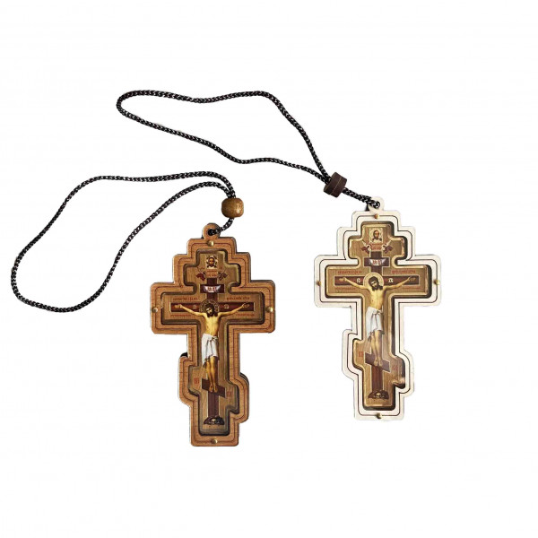 Kreuz aus Holz, Aufhänger für Auto, 10 х 5,5 сm