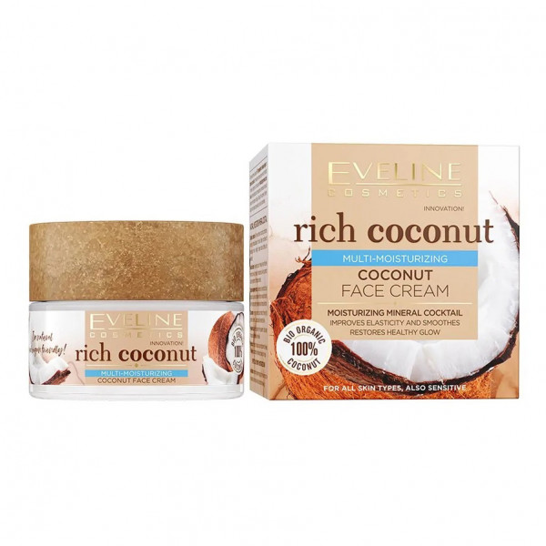 Eveline "Rich Coconut" Gesichtscreme mit Mineralien, 50ml