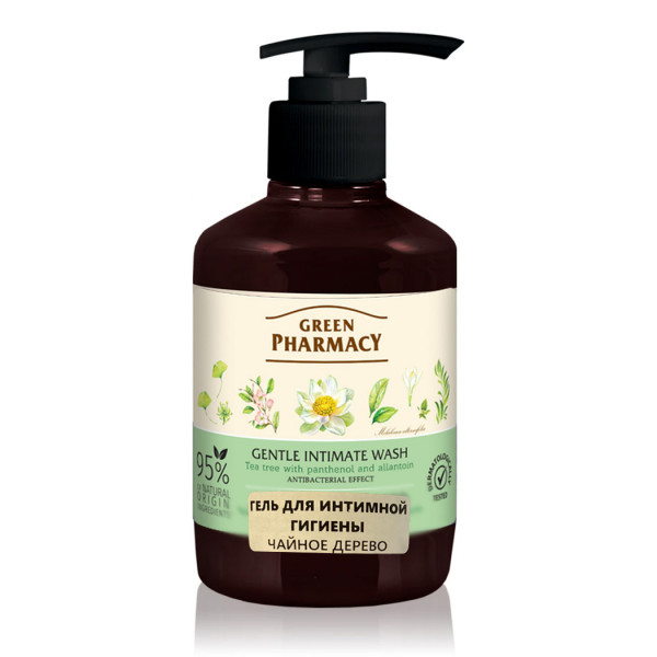 "Green Pharmacy" Gel für Intimhygiene "Teebaum", 370 ml