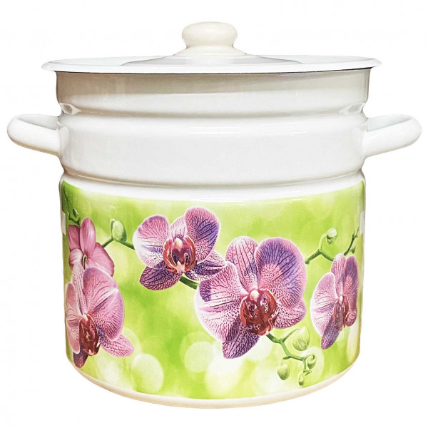 Topf, emailliert "Orchidee", 12,0 L