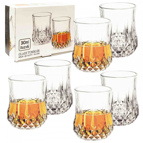 Set aus 6 Gläsern, "Whiskygläser" 310 ml (BM8707-11)