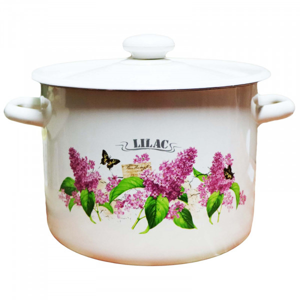 Topf, emailliert "Lilac", 5,5 L