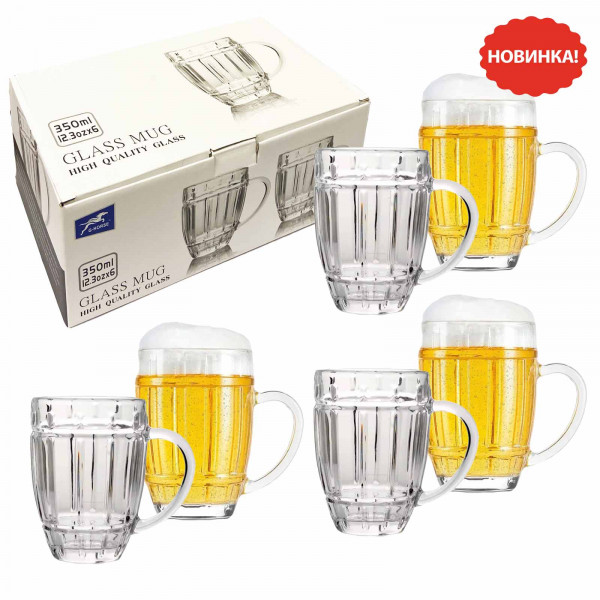 Set aus 6 Glasbecher, 350 ml (BMCB92127C-2)